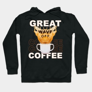 Great Wave Off Coffee Hoodie